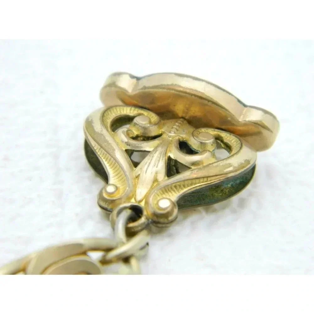 Vintage Cardow Art Nouveau Style Winding Swiss Made 17 Jewel Pocket Watch FOB